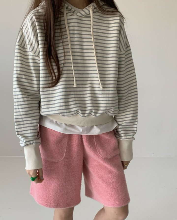 Via - Korean Women Fashion - #thatsdarling - Stripe Hoody