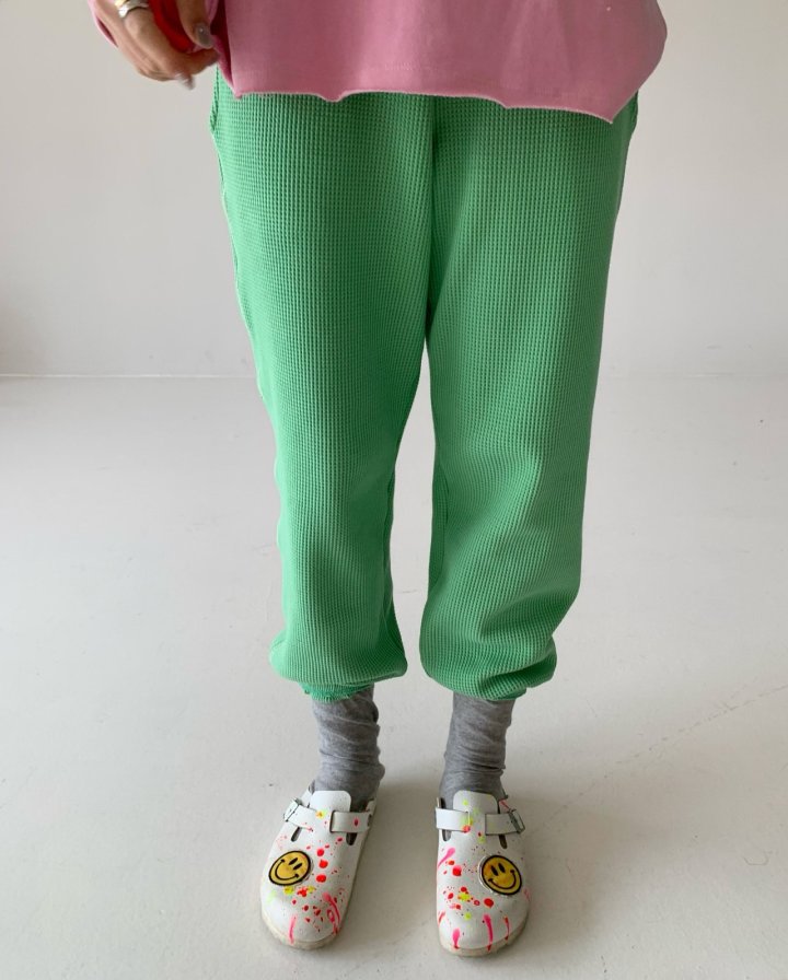 Via - Korean Women Fashion - #thelittlethings - Waffle Jogger Pants