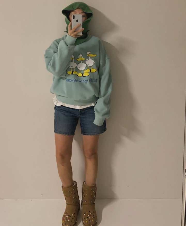 Via - Korean Women Fashion - #womensfashion - Duck Sweatshirts - 4
