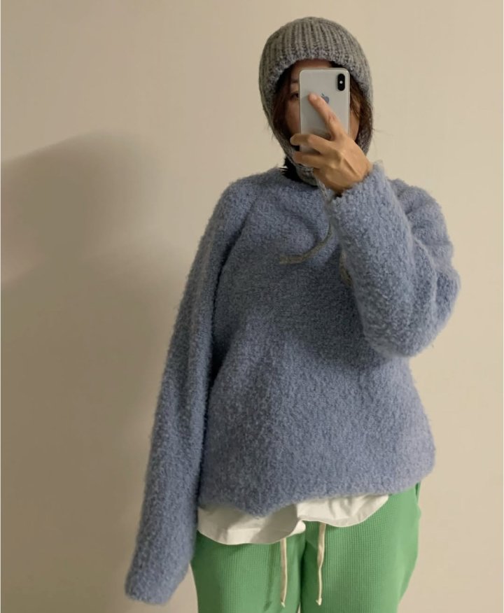 Via - Korean Women Fashion - #vintageinspired - Bookle Knit Sweater