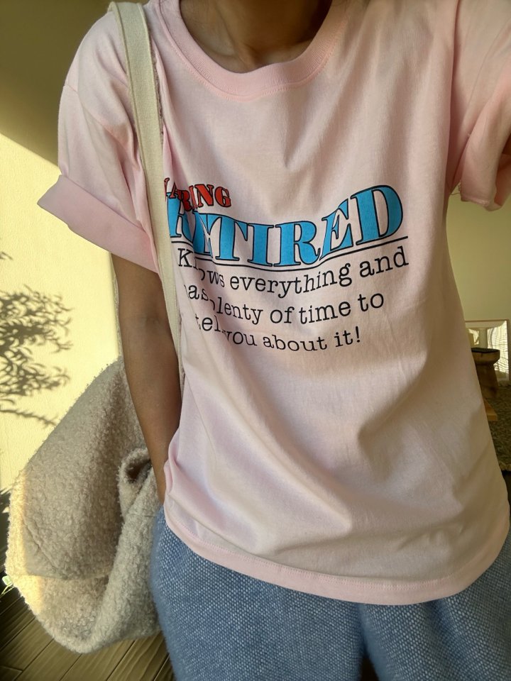 Via - Korean Women Fashion - #vintagekidsstyle - Warning Tee - 9