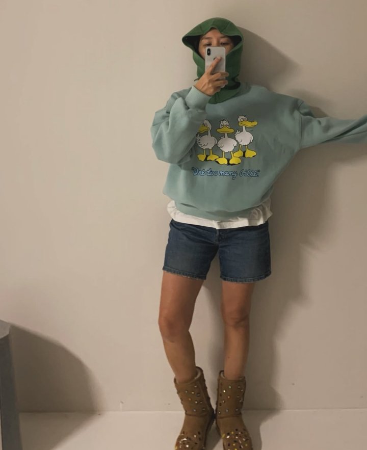 Via - Korean Women Fashion - #vintagekidsstyle - Duck Sweatshirts - 5