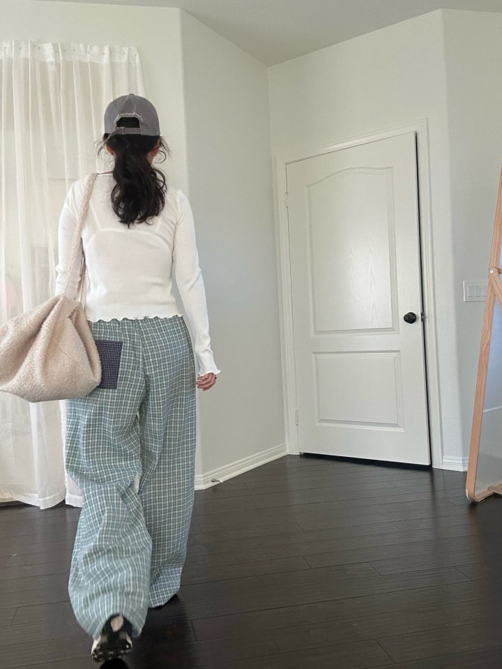 Via - Korean Women Fashion - #womensfashion - Check Long Pants - 6