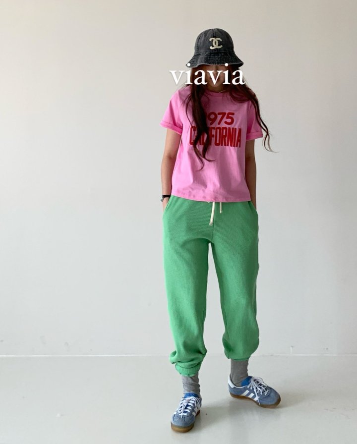 Via - Korean Women Fashion - #womensfashion - Waffle Jogger Pants - 9
