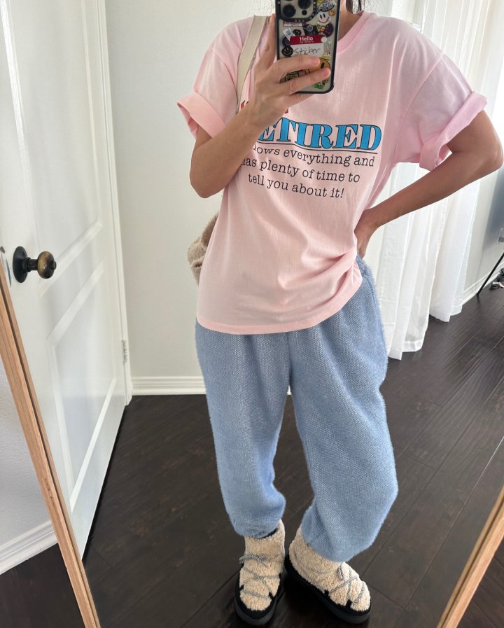 Via - Korean Women Fashion - #womensfashion - Warning Tee - 7