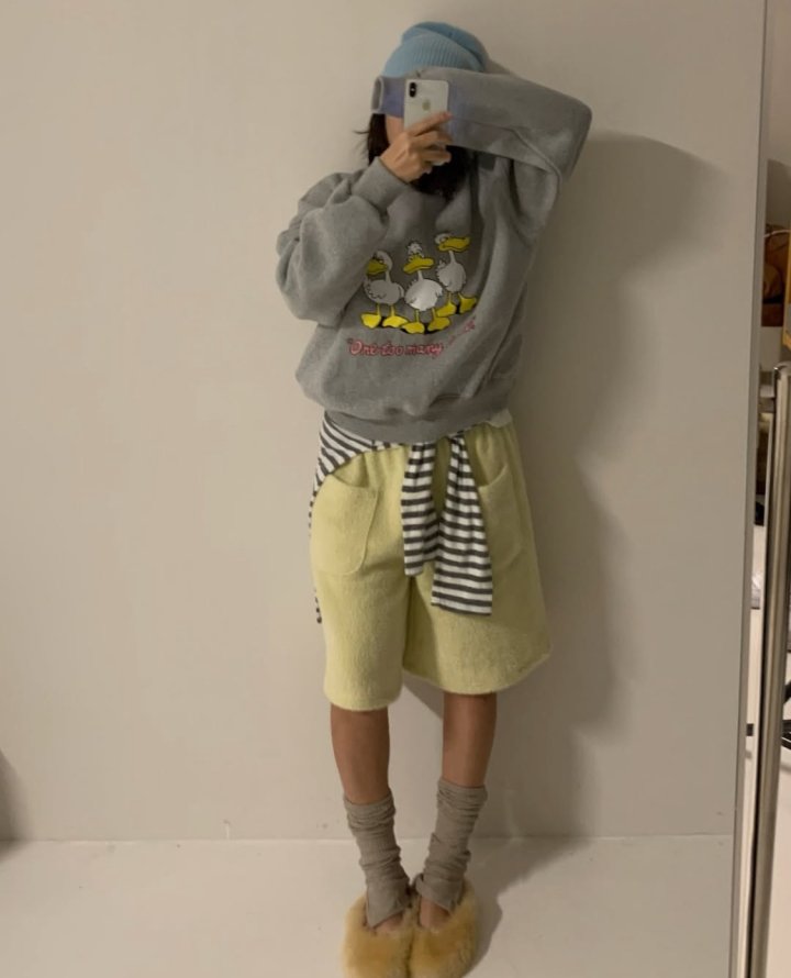 Via - Korean Women Fashion - #momslook - Duck Sweatshirts - 4