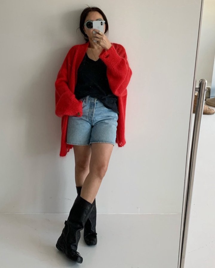 Via - Korean Women Fashion - #womensfashion - Over Long Cardigan - 2