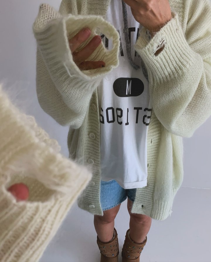 Via - Korean Women Fashion - #womensfashion - Over Long Cardigan - 9