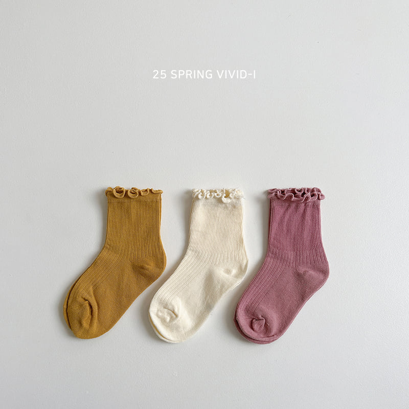 Vivid I - Korean Children Fashion - #Kfashion4kids - Wave Socks - 3