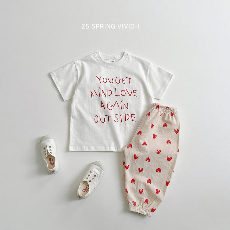 Vivid I - Korean Children Fashion - #Kfashion4kids - Font Embroidery Short Sleeve Tee - 10