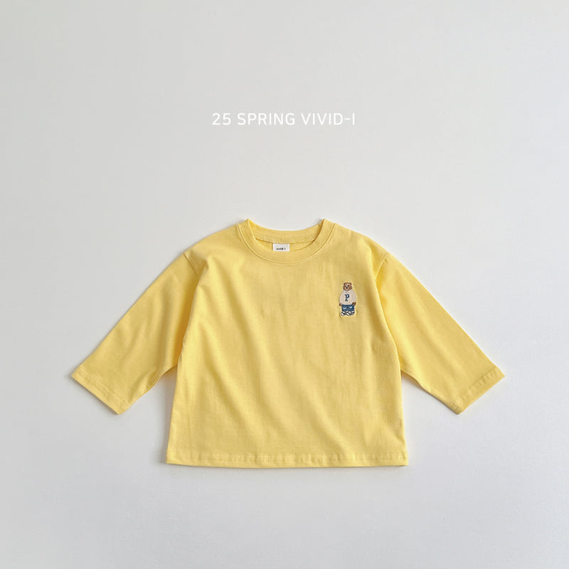 Vivid I - Korean Children Fashion - #kidzfashiontrend - Signature Bear Single Tee - 4