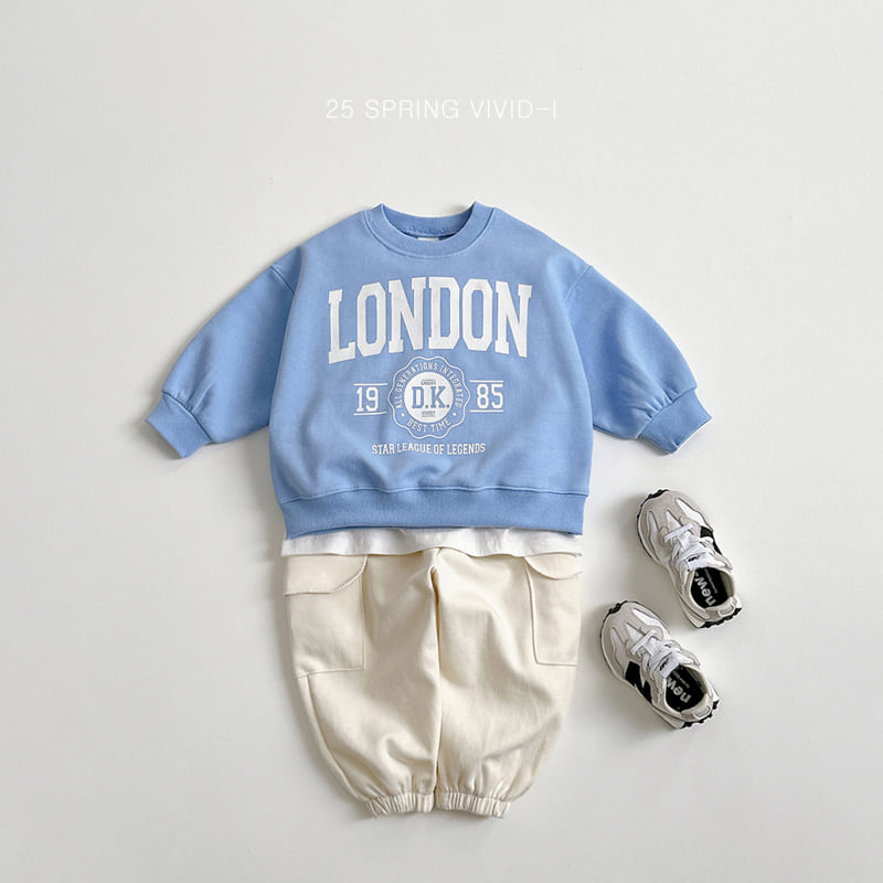 Vivid I - Korean Children Fashion - #Kfashion4kids - London Top Bottom Set - 12