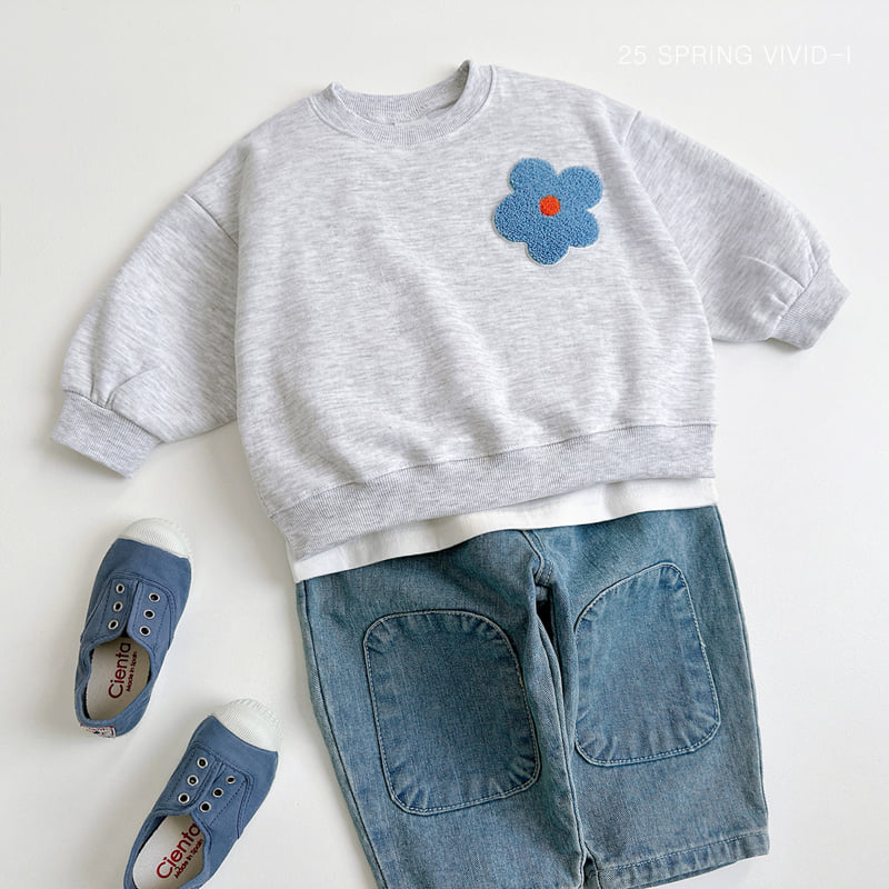 Vivid I - Korean Children Fashion - #Kfashion4kids - Flower Embroidery Top Bottom Set - 10