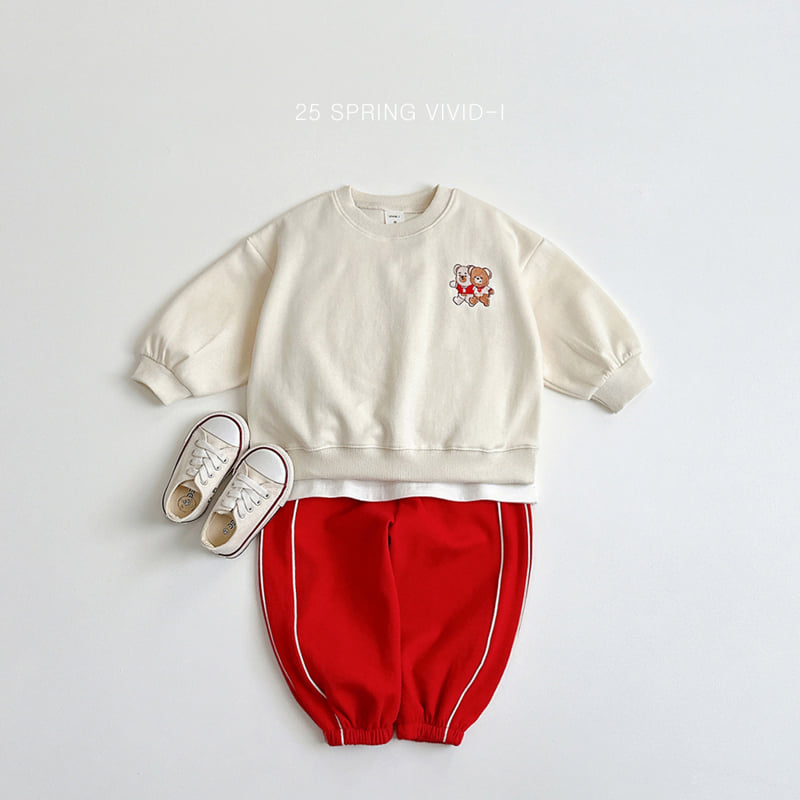 Vivid I - Korean Children Fashion - #Kfashion4kids - Brother Bear Top Bottom Set - 8