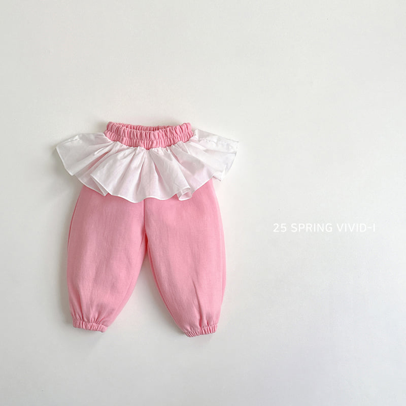 Vivid I - Korean Children Fashion - #Kfashion4kids - Frill Chiffon Jogger Pants - 5