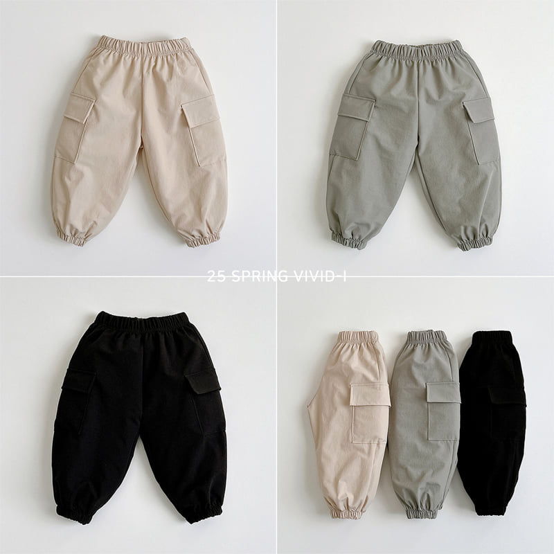 Vivid I - Korean Children Fashion - #kidzfashiontrend - Furada Cargo Jogger Pants - 4