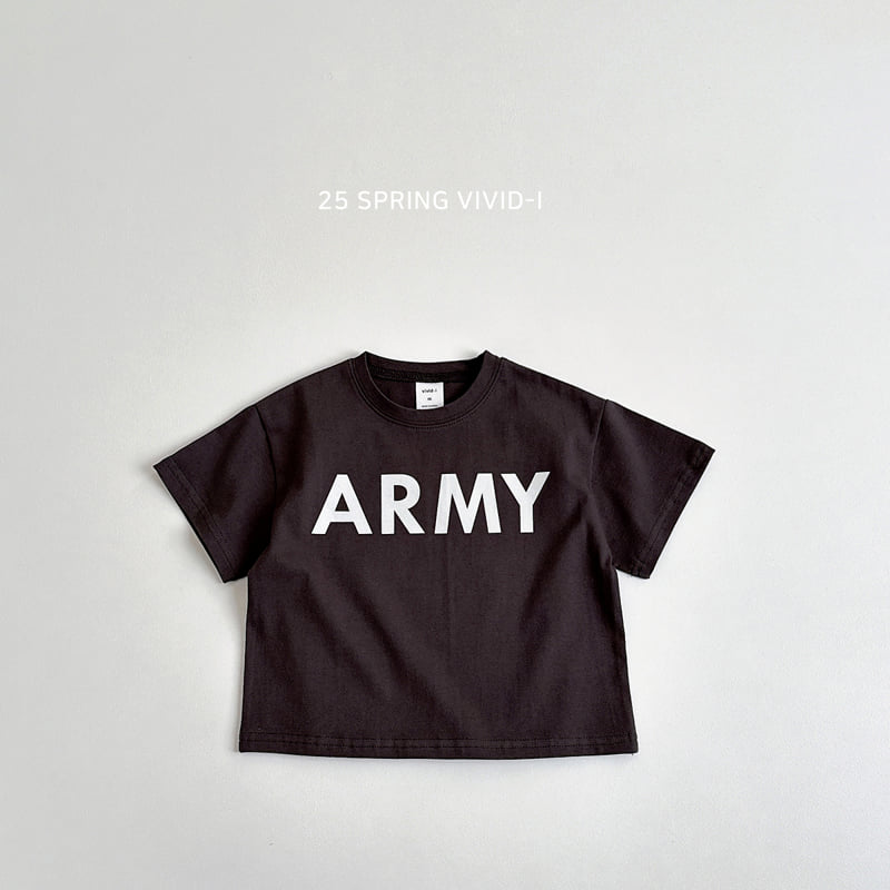 Vivid I - Korean Children Fashion - #Kfashion4kids - Army Short Sleeve Tee - 6