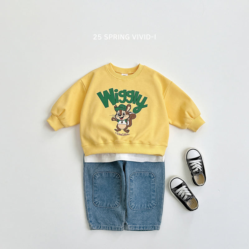 Vivid I - Korean Children Fashion - #Kfashion4kids - Patch Denim Pants - 9