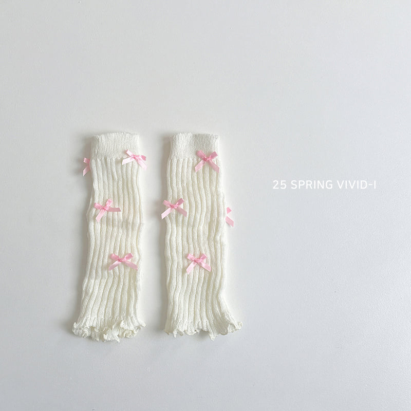 Vivid I - Korean Children Fashion - #Kfashion4kids - Ribbon Knee Warmer - 3