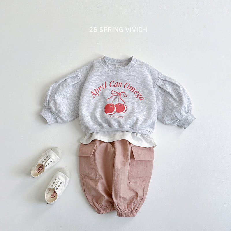 Vivid I - Korean Children Fashion - #Kfashion4kids - Cherry Crop Sweatshirts - 10