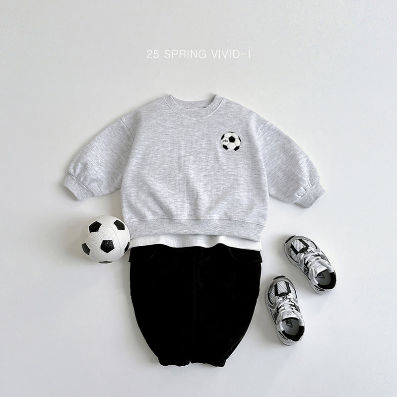 Vivid I - Korean Children Fashion - #Kfashion4kids - Ball Embroidery Top Bottom Set - 8