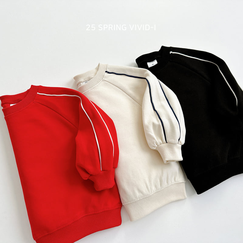 Vivid I - Korean Children Fashion - #childofig - Two-line Sweatshirts - 12