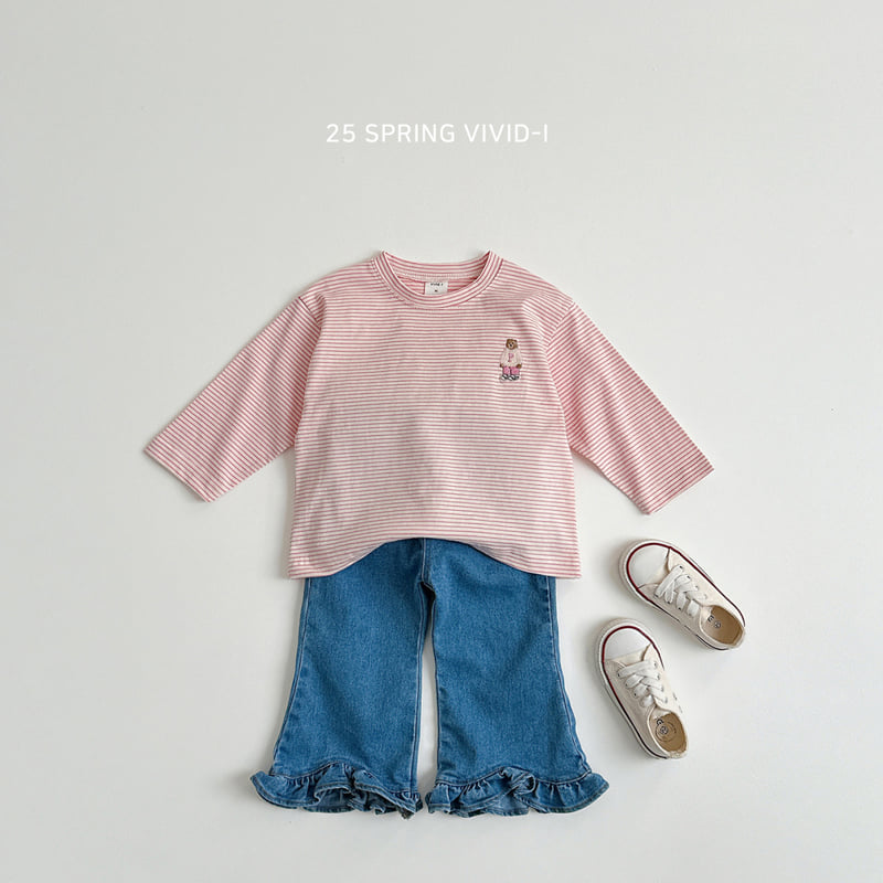 Vivid I - Korean Children Fashion - #childofig - Frill Bootcut Jeans - 10