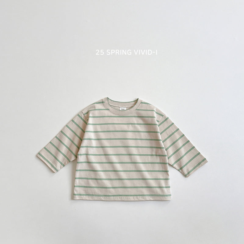 Vivid I - Korean Children Fashion - #childofig - Stripe Daily Tee - 6