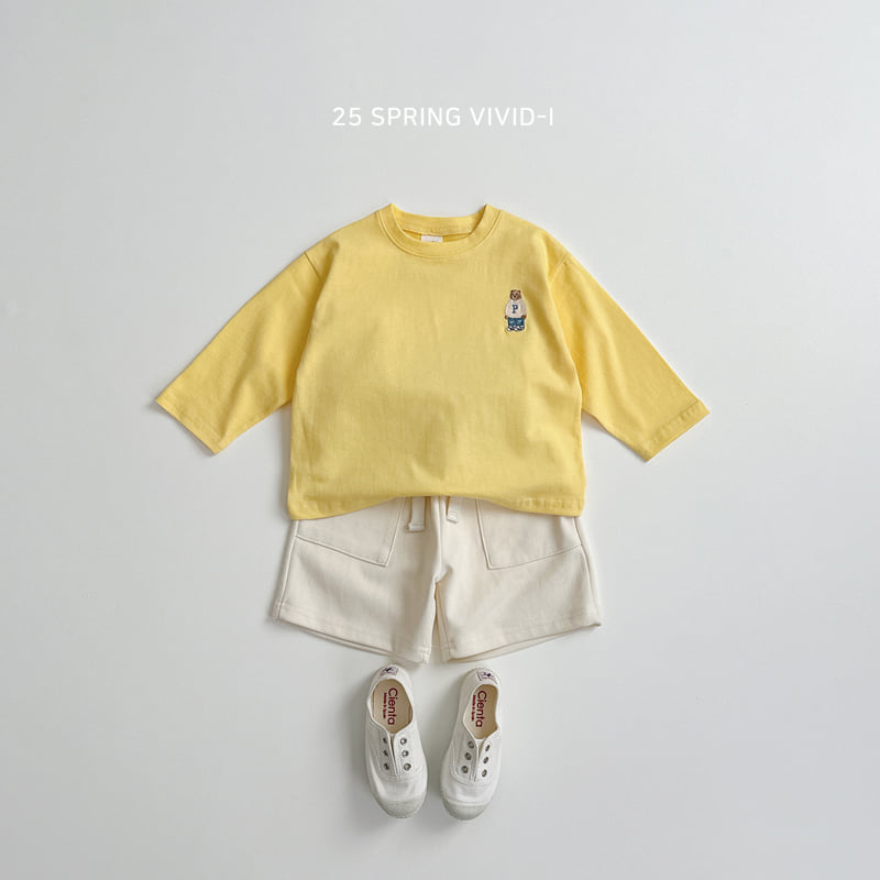 Vivid I - Korean Children Fashion - #childofig - Signature Bear Single Tee - 10