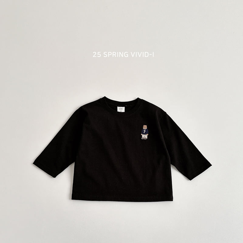 Vivid I - Korean Children Fashion - #childofig - Signature Bear Single Tee - 9