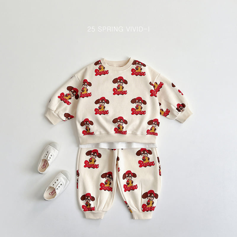 Vivid I - Korean Children Fashion - #childofig - Pop Art Top Bottom Set - 4