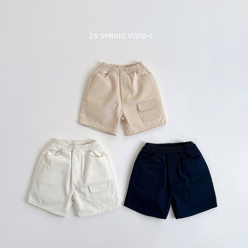 Vivid I - Korean Children Fashion - #childofig - Cotton Pocket Shorts