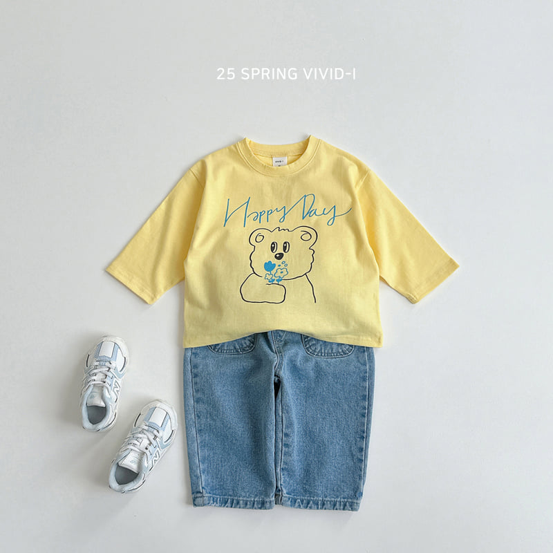 Vivid I - Korean Children Fashion - #childofig - Flower Bear Single Tee - 8