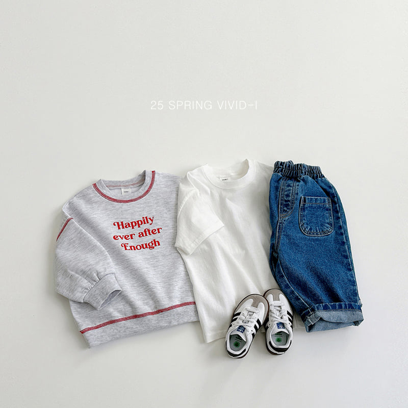 Vivid I - Korean Children Fashion - #childofig - Short Sleeve Layered Cotton Tee - 12