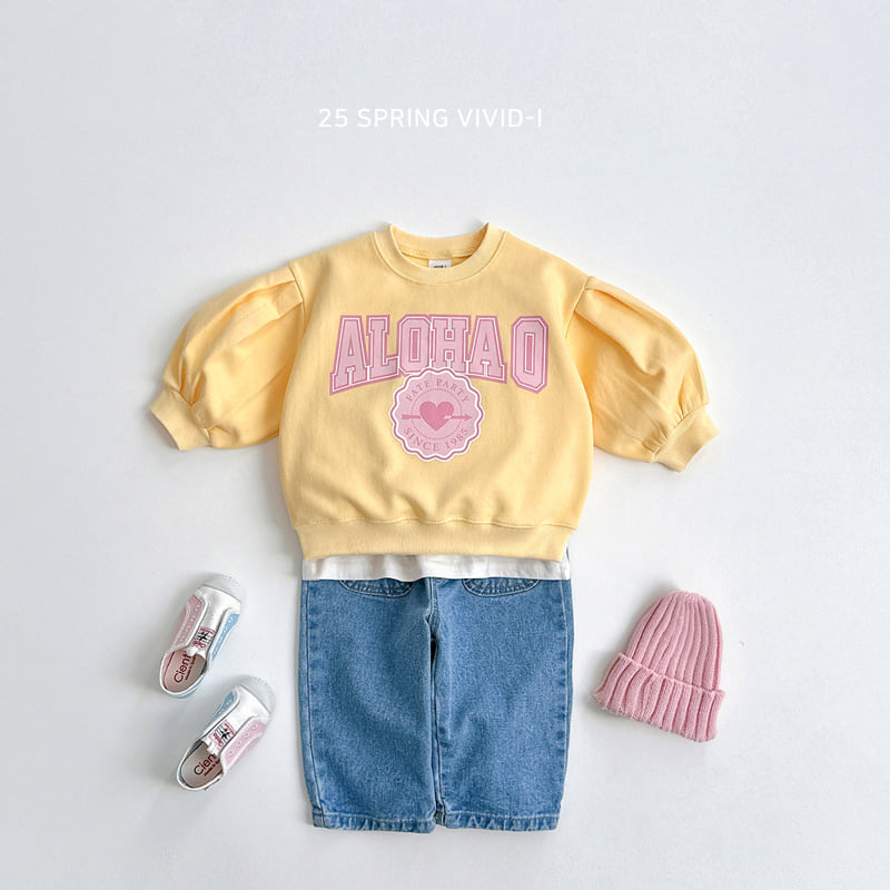 Vivid I - Korean Children Fashion - #childofig - Aloha Puff Sweatshirts - 7