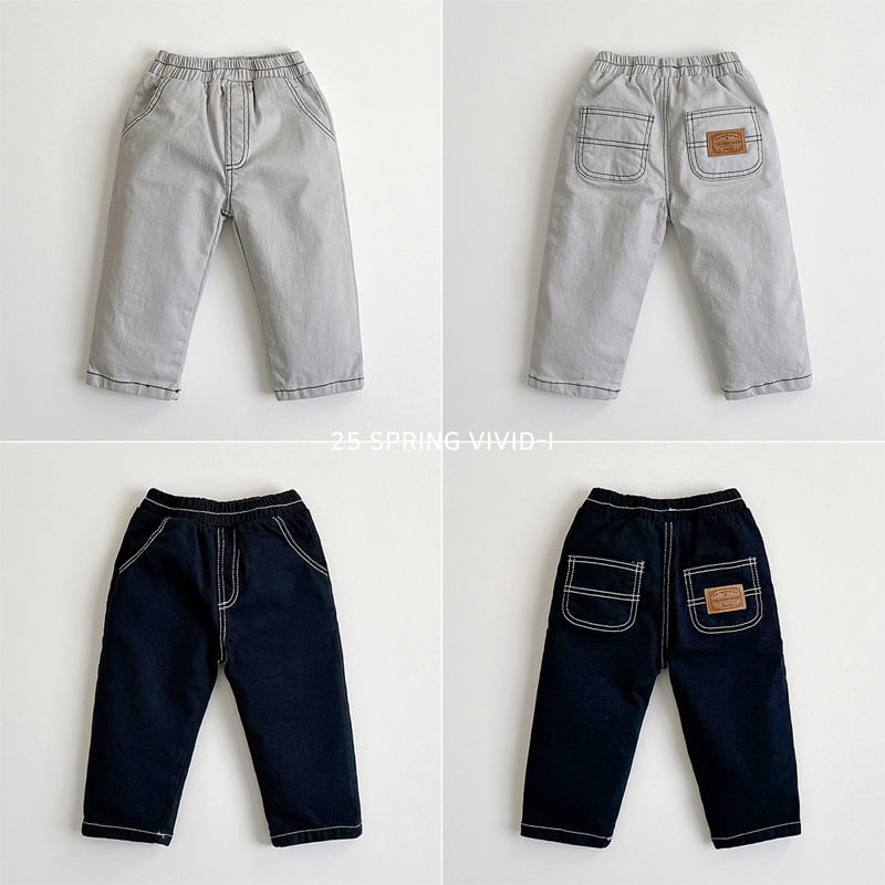 Vivid I - Korean Children Fashion - #childofig - Span Stitch Pants - 4