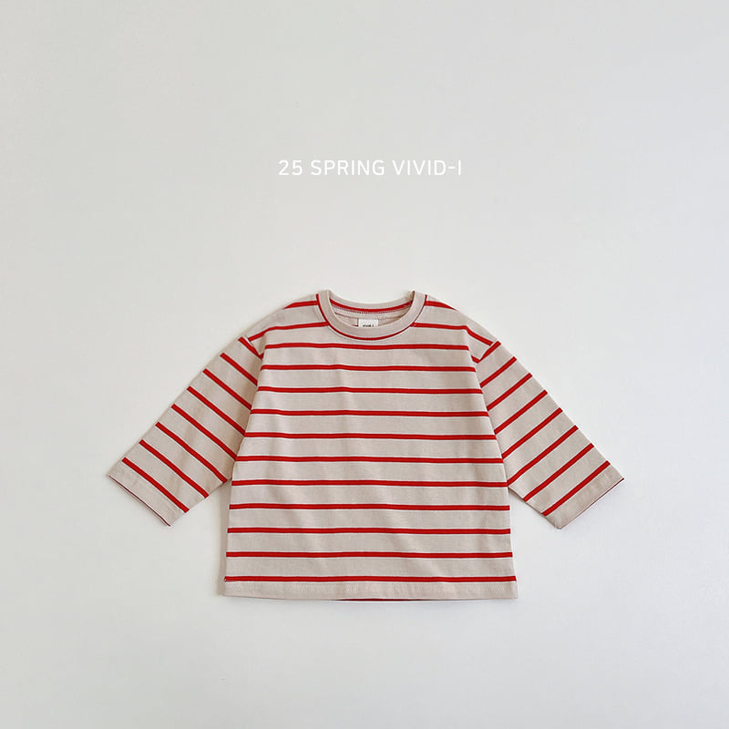 Vivid I - Korean Children Fashion - #childrensboutique - Stripe Daily Tee - 7