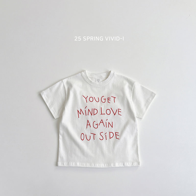 Vivid I - Korean Children Fashion - #childrensboutique - Font Embroidery Short Sleeve Tee - 3