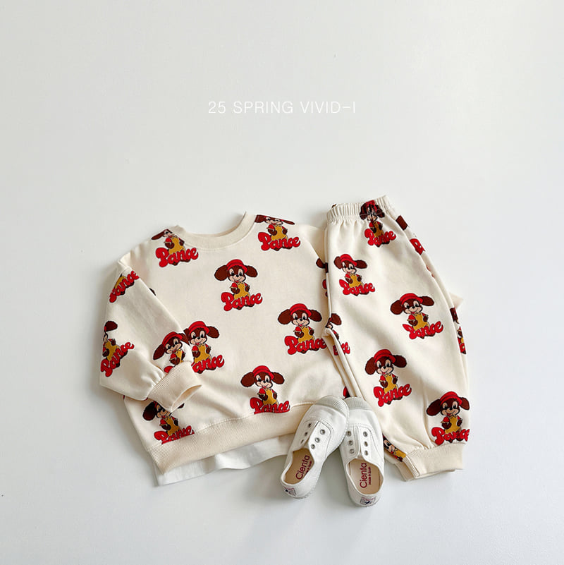 Vivid I - Korean Children Fashion - #childrensboutique - Pop Art Top Bottom Set - 5