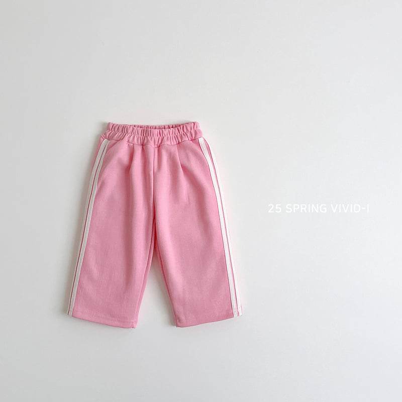 Vivid I - Korean Children Fashion - #childrensboutique - Two-line Training Pants - 3
