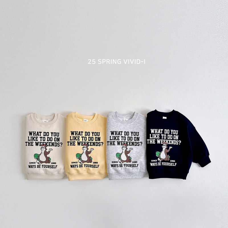 Vivid I - Korean Children Fashion - #childrensboutique - Bear Skate Sweatshirts
