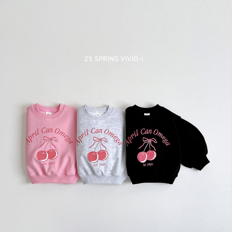 Vivid I - Korean Children Fashion - #childrensboutique - Cherry Crop Sweatshirts - 3