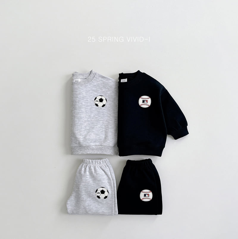 Vivid I - Korean Children Fashion - #childrensboutique - Ball Embroidery Top Bottom Set