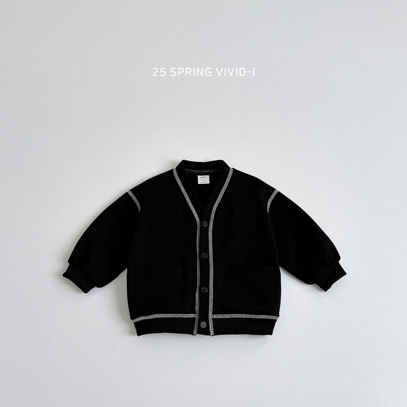 Vivid I - Korean Children Fashion - #designkidswear - Stitch Cardigan - 6