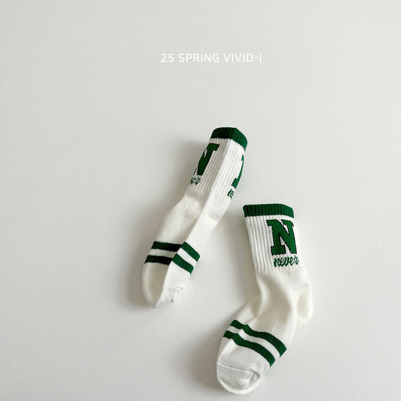 Vivid I - Korean Children Fashion - #designkidswear - Greenie Socks - 5