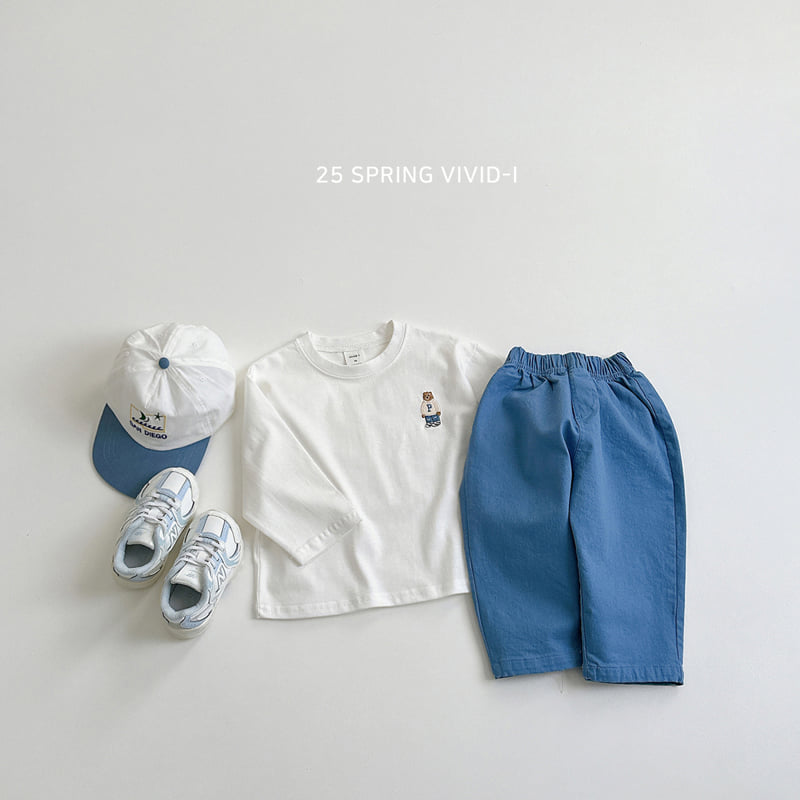 Vivid I - Korean Children Fashion - #designkidswear - Signature Bear Single Tee - 12