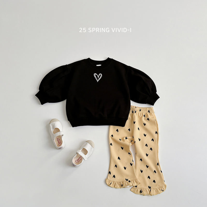 Vivid I - Korean Children Fashion - #designkidswear - Pattern Frill Bootcut Pants - 10