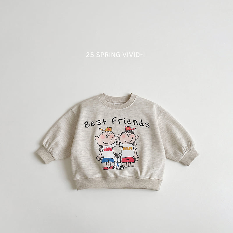 Vivid I - Korean Children Fashion - #designkidswear - Friends Sweatshirts - 5
