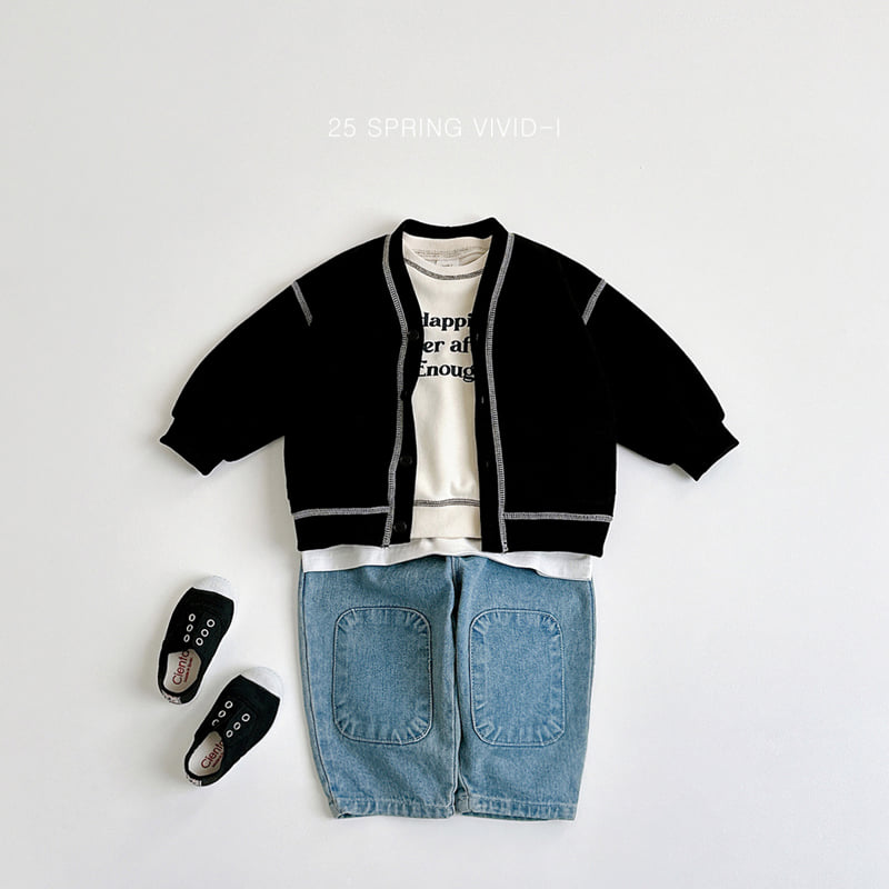 Vivid I - Korean Children Fashion - #designkidswear - Stitch Top Bottom Set - 10