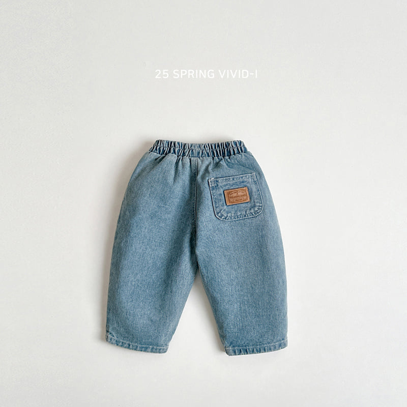 Vivid I - Korean Children Fashion - #designkidswear - Patch Denim Pants - 3